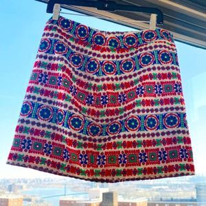 Boohoo Floral Embroidered Skirt NWT size 10